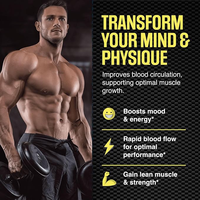 Alpha Testosterone Booster for Men - Increase Size Enlargement Pills for Men - Male Enhancing Supplement Energy, Strength, Stamina, Endurance, Performance - Male Enhancement Testosterona Para Hombre