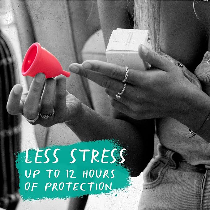 Oi | Organic Initiative - Menstrual Cup | Large - Adult, Wear for 12 hrs | Reusable, Leak Free (30ml) | Tampon and Pad Alternative