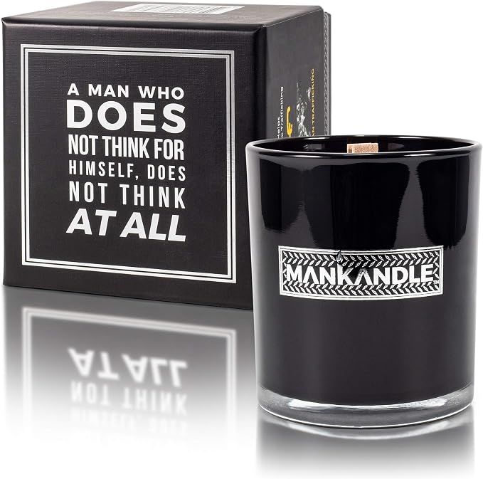 Majestic Zen Premium Scented Candle for Men | Long Lasting Soy Wax Wood Wick Aromatherapy Candle | Relaxing Home Decor & Birthday Gifts for Men | 9oz Glass Jar