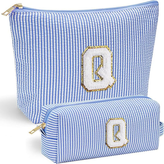 YOOLIFE Birthday Gifts for Women, Gifts Idea for Her Mom Teacher | Personalized Cute Cosmetic Makeup Pouch Make Up Bag for Friends Female Wife Mom Travel Toiletry Bag Bridesmaid Girlfriend Gifts Q