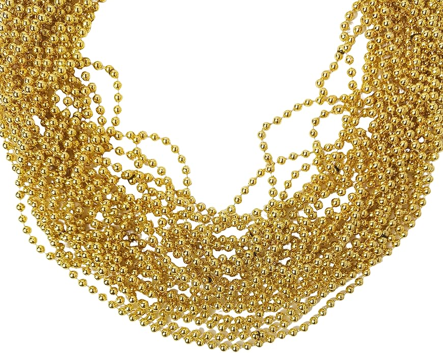 LUV HER Beaded Necklaces 24-Pack – Party Accessories for Girls & Women – Festive Dress-Up & Pretend Play