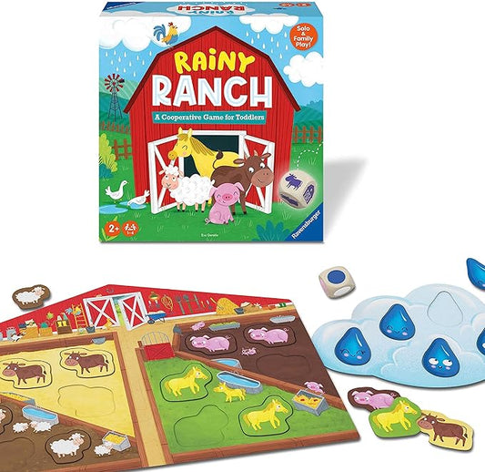 Ravensburger Rainy Ranch - Engaging Cooperative Game for Toddlers - Skill Development - Flexibility for Growing Minds - Stimulates Imagination - MESH Accredited