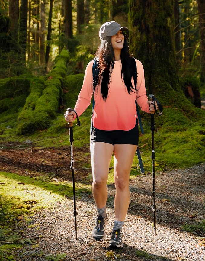 Women's Sun Shirts UPF 50+ Long Sleeve UV Protection Shirt Lightweight Quick Dry Workout Hiking Tops for Women