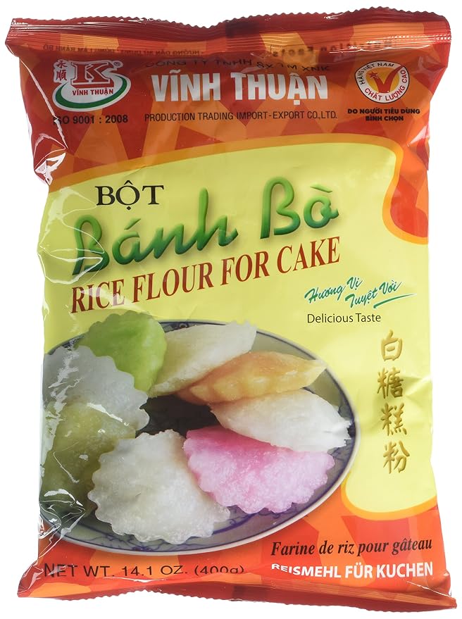 Vinh Thuan Rice Flour for Cake, 14.1 Ounce, Clear