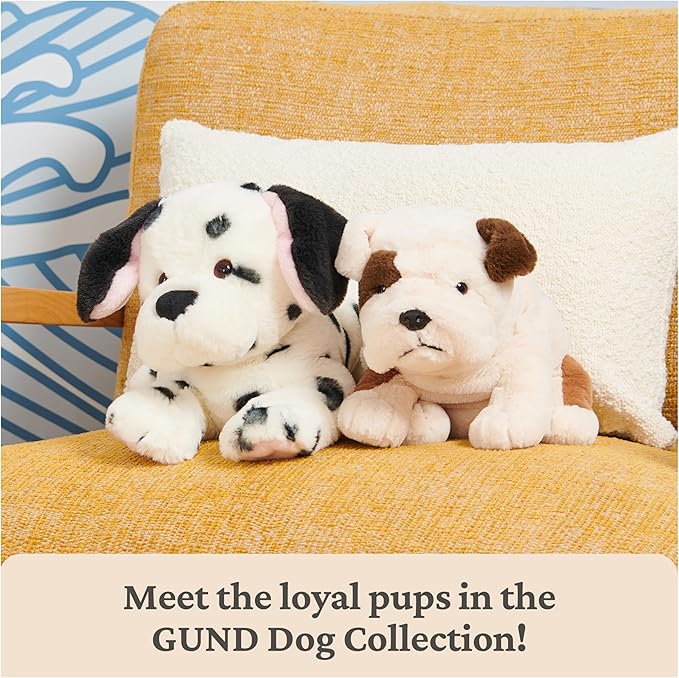 GUND Checkers Dalmatian Puppy Plush, Stuffed Animal Dog for Ages 1 and Up, White/Black, 14”
