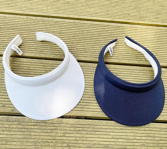 2 Pack Sun Visor Hats Women Men Clip On Wide Brim Visors Hat Outdoor Sports Golf Beach Travel Tennis Caps