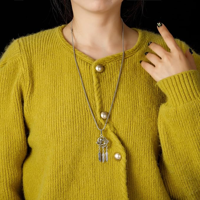 Essential Oil Diffuser Necklace Multi Angel Copper Brass Aromatherapy Pendant Locket with 7pcs Lave Rocks Stone and 2pcs 27 Inch Gold Chain Jewelry for Women TeenGirls