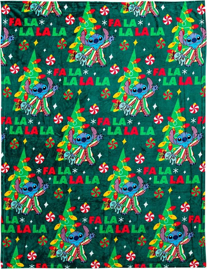 NORTHWEST Lilo and Stitch Silk Touch Throw Blanket, 50" x 70", PJ's Tradition