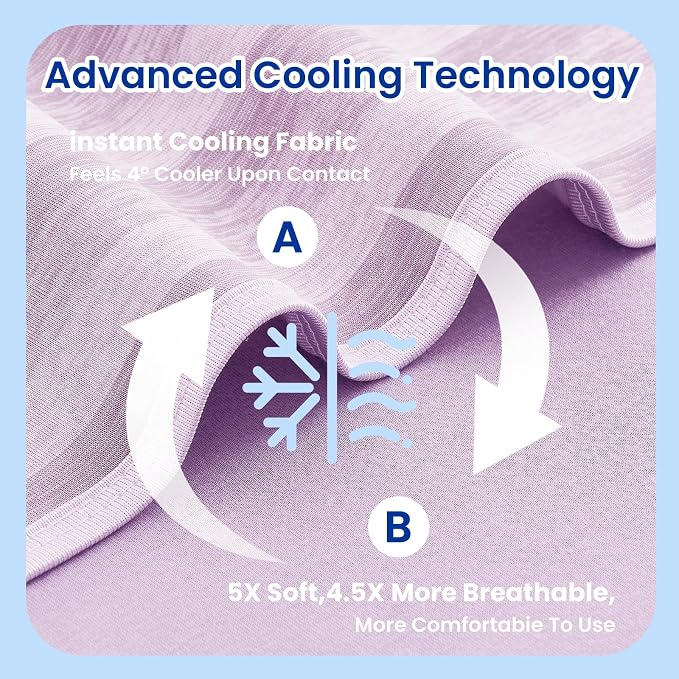 Cooling Blanket King, 90"x108" Cooling Throw Bed Blankets for Hot Sleepers and Night Sweats, Arc-Chill Q-max>0.4 Light Weighted, Cold Breathable Summer Cool Blankets for Hot Weather