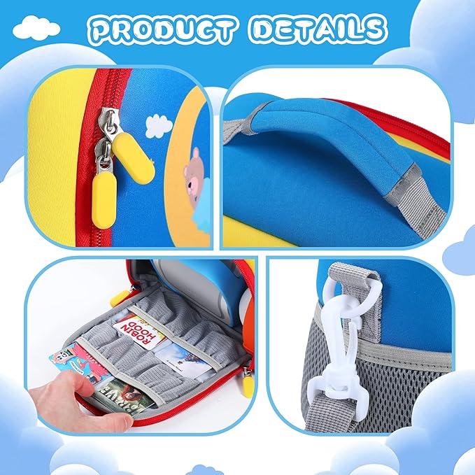 Carrying Bag Compatible with Toniebox Starter Set and Tonies Figurines, Kids Toys Storage Case with Handle and Shoulder Strap for Tonies Box, Detachable Bag for Toniebox Accessories