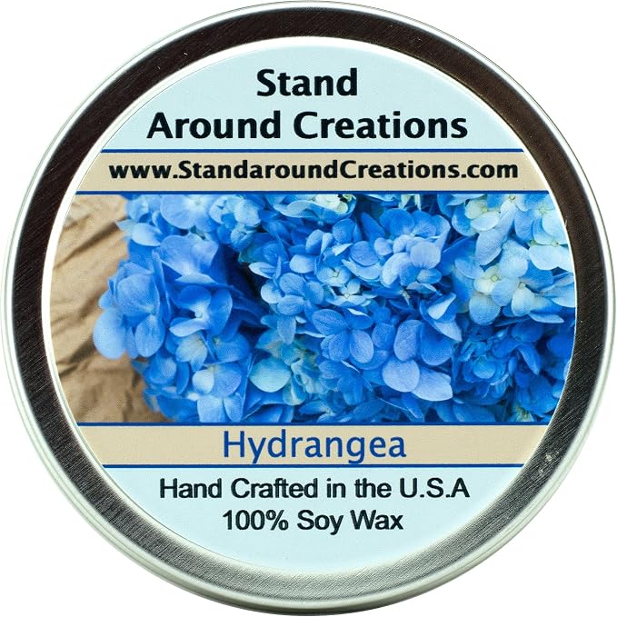Soy Aromatherapy Candle - Scent: Hydrangea 6oz White