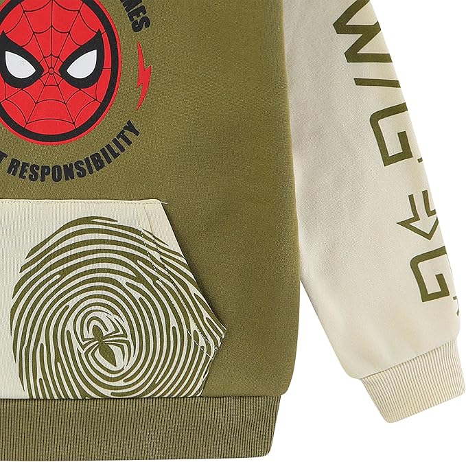 Marvel Spider-Man Boys 2 Piece Sweatshirt and Pant Sets for Toddlers and Big Kids
