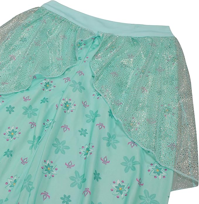 Disney Girls' Princess Dress Nightgown, Fantasy Gown, Soft & Cute Pajamas for Kids