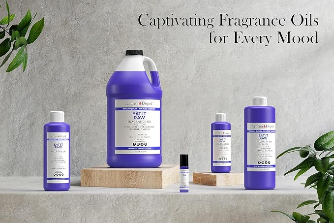 Eat it Raw Perfume/Body Fragrance Oil, Pure Uncut. Added to DIY Projects Such as Lotions, Butter, Soapmaking, and Incense Dipping. Add a Few Drops to Your Aromatherapy Diffuser. (8 oz.)