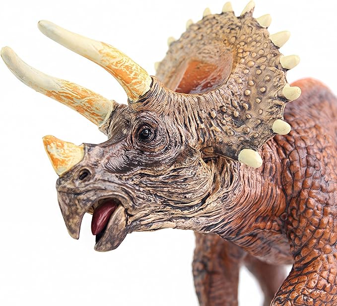 Gemini&Genius Dinosaur Toy Triceratops Action Figure, Realistic Dinosaur Toy Figure, Great for Gift, Storytelling, Birthday Cake Topper, Role Play, Collection or Room Decoration for Kids