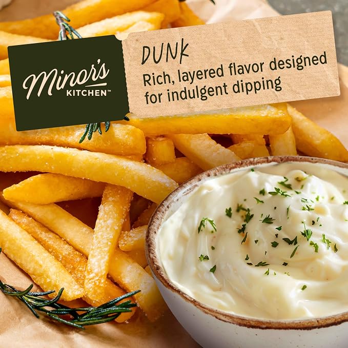 Minor's Kitchen Lemon Garlic Aioli 13 oz | Garlic sauce; condiments and sauces; dips and spreads; 13 oz