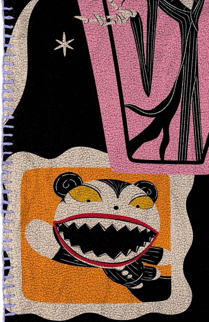 Jay Franco Kids Plush Throw Blanket – Soft & Cozy Fleece Throw for Bedroom & Couch Décor, Official Licensed Product, Multi - Nightmare Before Christmas, 46x60 - Throw Blanket
