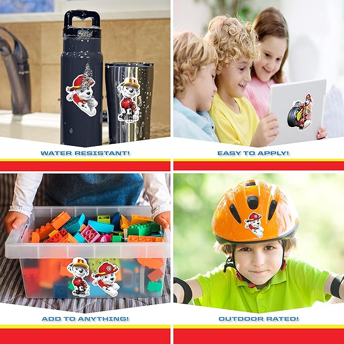 Paw Patrol Marshall Decals - Set of 3 Marshall Stickers for Kids and Adults - Vinyl Decals for Laptop, Tumbler, Water Bottle, Vehicles - Nickelodeon Stickers