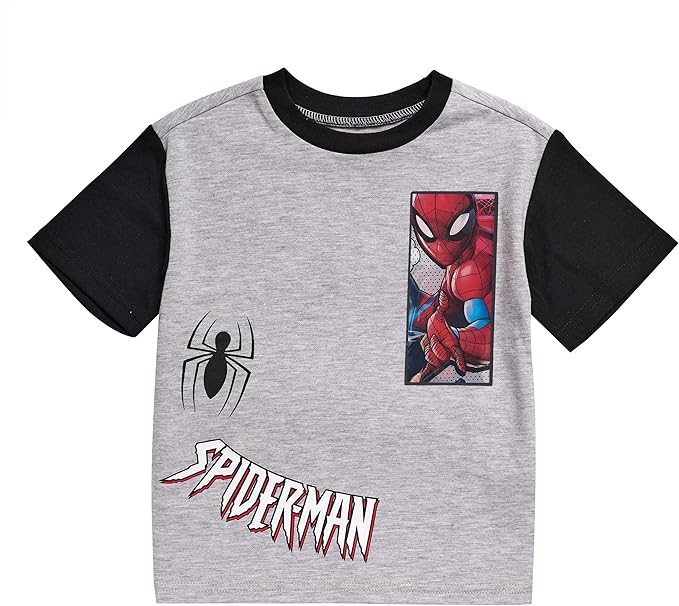 Marvel Boys' Spiderman S/S Lenticular Shor