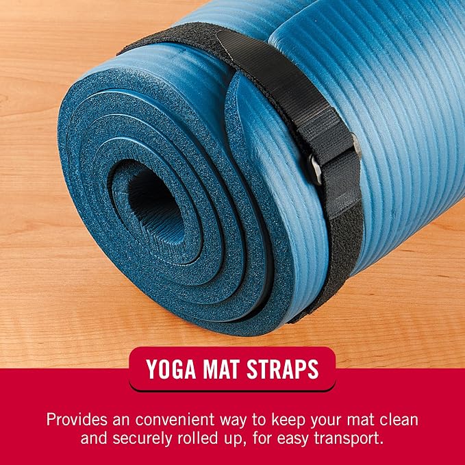 VELCRO Brand 30 Inch Elastic Straps 4 Pack, Use as Yoga Mat Straps, Fasten Outdoor Umbrellas, Wood, Tarps, Blankets, Poles and More, Stretchable and Adjustable for a Snug Fit