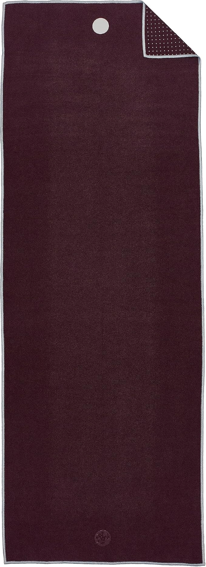 Manduka Yogitoes Hot Yoga Mat Towel - 71" | Moisture Activated Grip | Patented Silicone Nubs | Highly Absorbent, Durable & Easy Care | Made from Recycled Materials | 71 x 24 Inches | Indulge