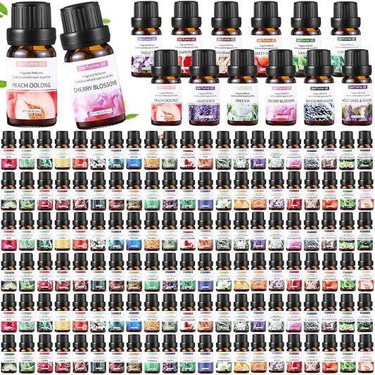 84 Pcs Essential Oil Set for Diffuser 10ml Sweet Orange Lavender Lemongrass Peppermint Eucalyptus Rose Each Fragrance Oil for Candle Making, Soap Making, Aromatherapy, Humidifiers (Classic)
