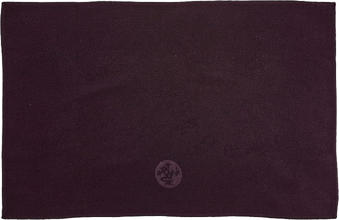Manduka Yogitoes Yoga Hand Towel - 16" | Moisture Activated Grip | Patented Silicone Nubs | Highly Absorbent, Durable & Easy Care | Compact Size for Hot Yoga, Pilates | 16 x 24 Inches | Indulge