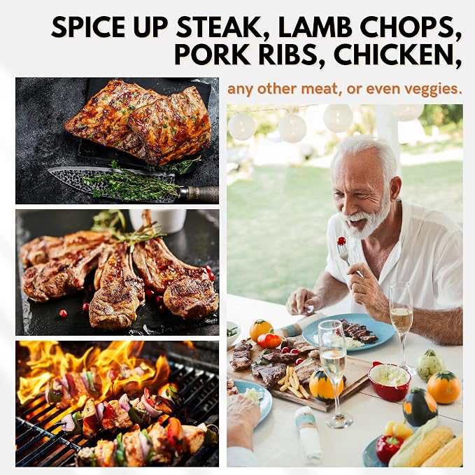 My Secrets Peggy's Food Master Grill Blend - Premium BBQ Seasoning with Sea Salt Flakes, Garlic & Smoked Paprika - Professional Grilling Rub for Steak, Chicken & Veggies - All Natural - 3.75 oz