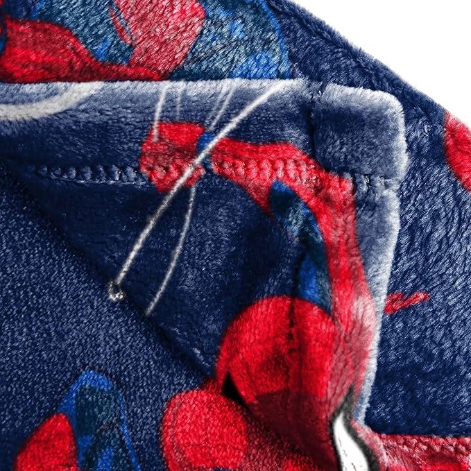Jay Franco Plush Throw Blanket – 46" x 60" Inch Cartoon Kids Soft & Cozy Fleece Throw for Bedroom & Couch Décor, Official Licensed Product, Navy - Spiderman