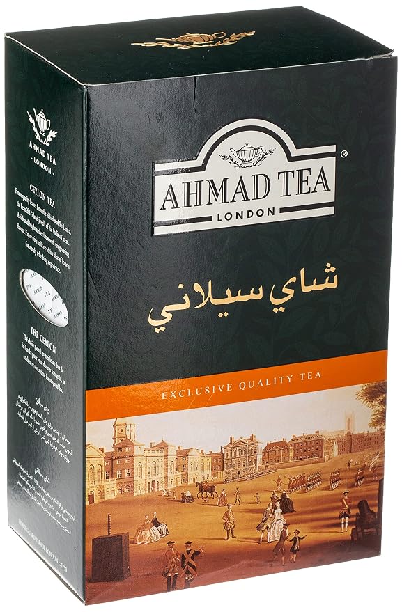 Ahmad Tea Black Tea, Ceylon Loose Leaf, 454g - Caffeinated & Sugar-Free (pack of 1)
