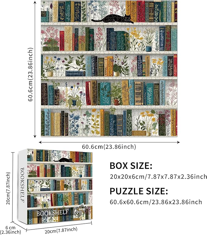 Puzzle 1000 Piece for Adults Jigsaw Featuring Aesthetic Home Decoration Unique Gift for Cat Lovers Premium Large Puzzle for Family Fun (Cozy Cat Puzzles-1000pcs)