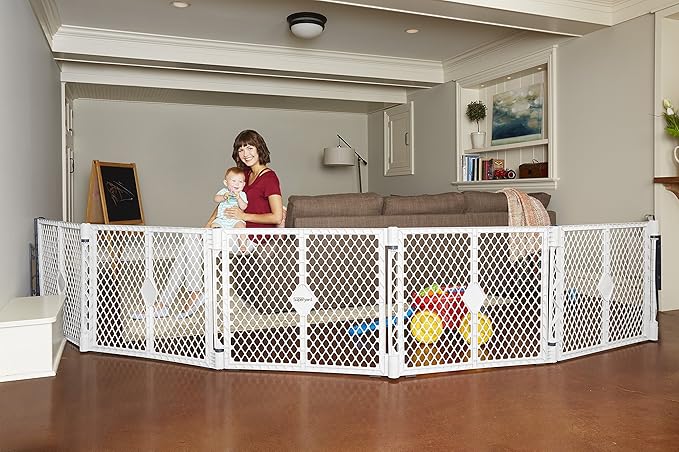 Toddleroo by North States - Superyard Wall Mount Kit: Play Yard Wall Mount Kit Compatible with Superyard or Colorplay Play Pens - Made in USA - Gray