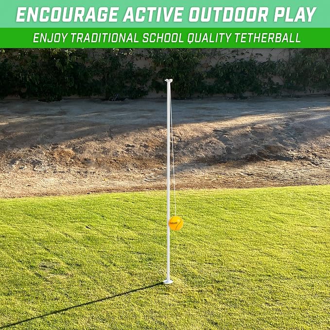 GoSports Backyard Tetherball Game - Full Size Outdoor Tetherball