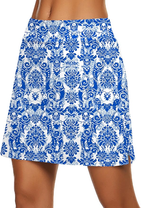 Ekouaer Women's Active Performance Skort Lightweight Skirt for Golf Tennis | Built-in Shorts, A Line, High Waisted, Tummy Control, Pickleball, Running, Workout, Sports, Skorts for Woman