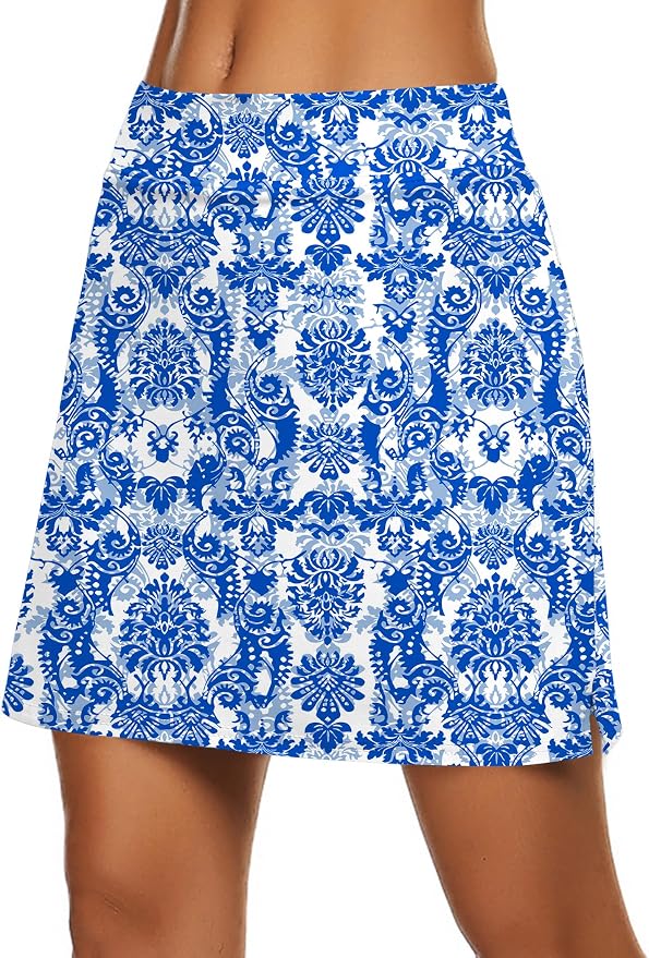 Ekouaer Women's Active Performance Skort Lightweight Skirt for Golf Tennis | Built-in Shorts, A Line, High Waisted, Tummy Control, Pickleball, Running, Workout, Sports, Skorts for Woman