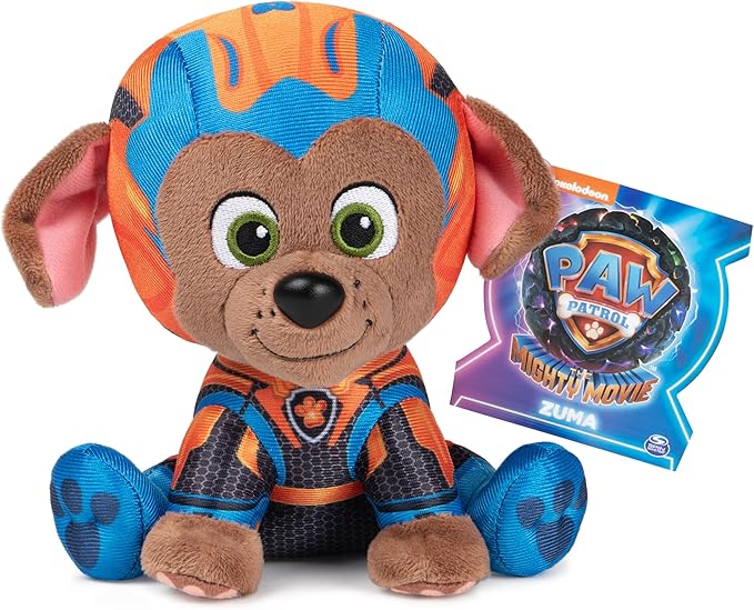 GUND PAW Patrol: The Mighty Movie Zuma Stuffed Animal, Officially Licensed Plush Toy for Ages 1 and Up, 6”