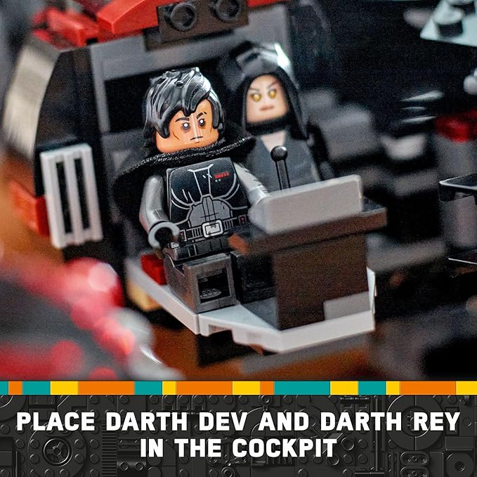 LEGO Star Wars The Dark Falcon Buildable Starship, Star Wars Toy Vehicle Set for Boys and Girls, Collectible Millenium Falcon Toy with 6 Minifigures, Birthday Gift for Kids or Any Fan, 75389