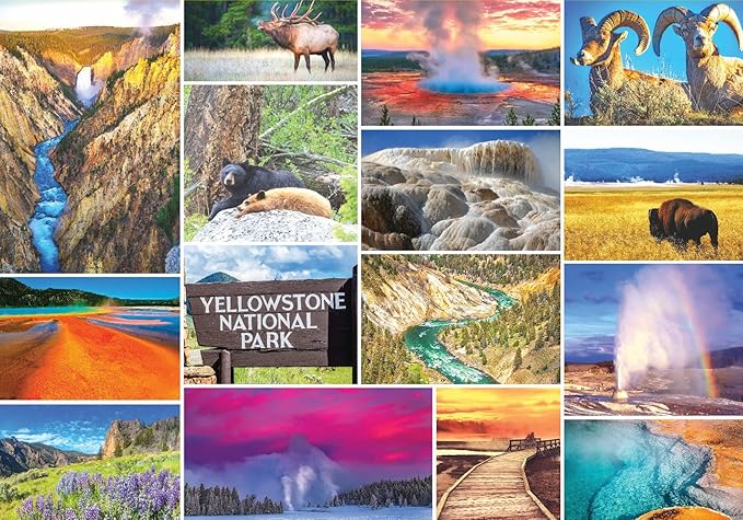 Better Me Yellowstone National Park 1000 Piece Puzzle - USA National Parks Puzzle Ideal for Hikers, Travelers, Adults, Teens & Family - Great National Park Gifts