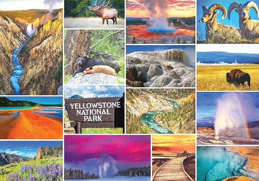 Better Me Yellowstone National Park 1000 Piece Puzzle - USA National Parks Puzzle Ideal for Hikers, Travelers, Adults, Teens & Family - Great National Park Gifts
