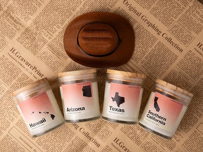 Arizona Gifts, Arizona Souvenirs & Gifts, Home Sick Jasmine Scented Candle, Natural Soy Wax & Natural Essential Oils