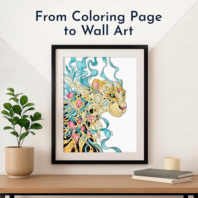 Coloring Book for Adults Relaxation – Calming Adult Coloring Book with 31 Designs and Inspiring Prompts – Mindfulness Stress Relief and Self Care Gifts for Women & Men, Tear-Out Pages
