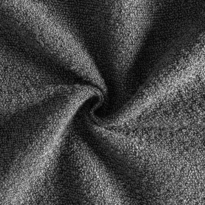 MIULEE 20x20 Decorative Lumbar Boucle Couch Pillow Covers Charcoal | Set of 2 Textured Neutral Throw Pillow Covers, Accent Solid Pillowcases, Sofa Living Room Home Decor
