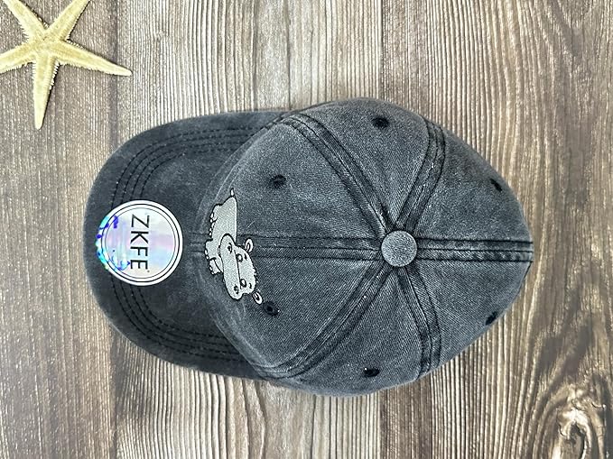 Embroidered Animal Baseball Hats for Boy and Girl