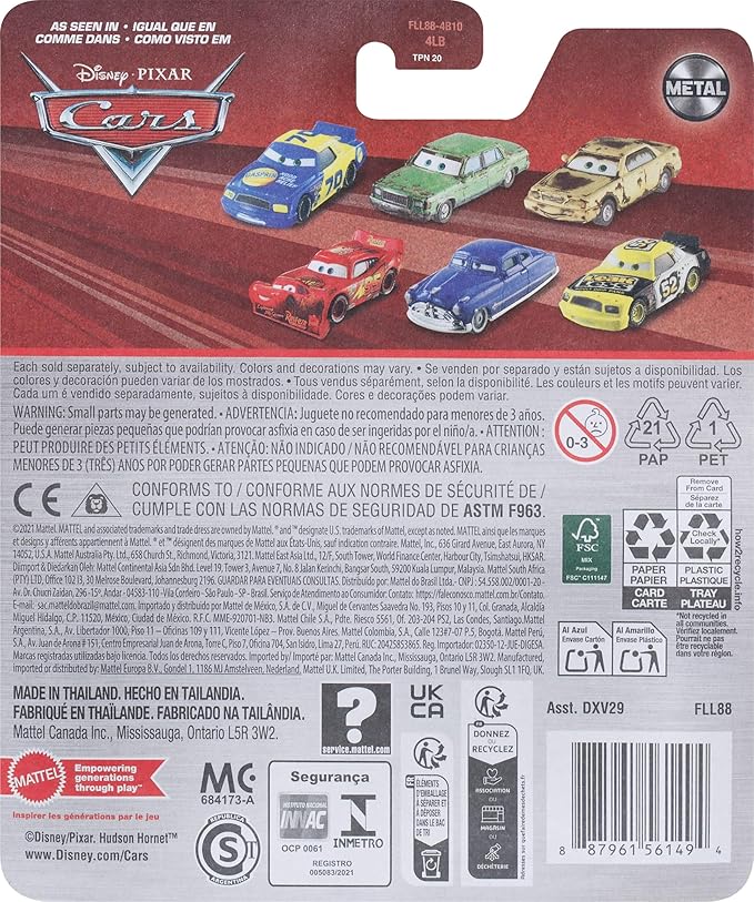 Mattel Disney Pixar Cars Die-Cast Fiber Fuel Crew Chief Vehicle