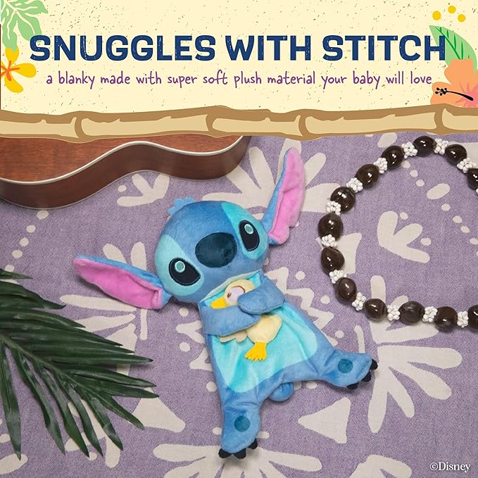 Kids Preferred Disney Stitch Snuggle Blanket, Blue