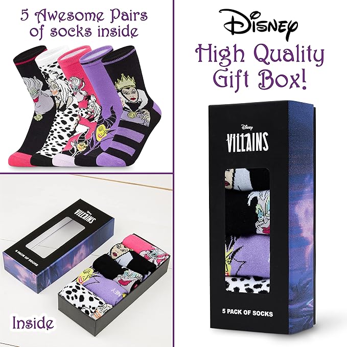 Disney Stitch Socks Gifts for Women Teens, US Size 4-9, Baby Yoda Pack of 5 Fuzzy Casual Crew Socks for Home Sleep Winter