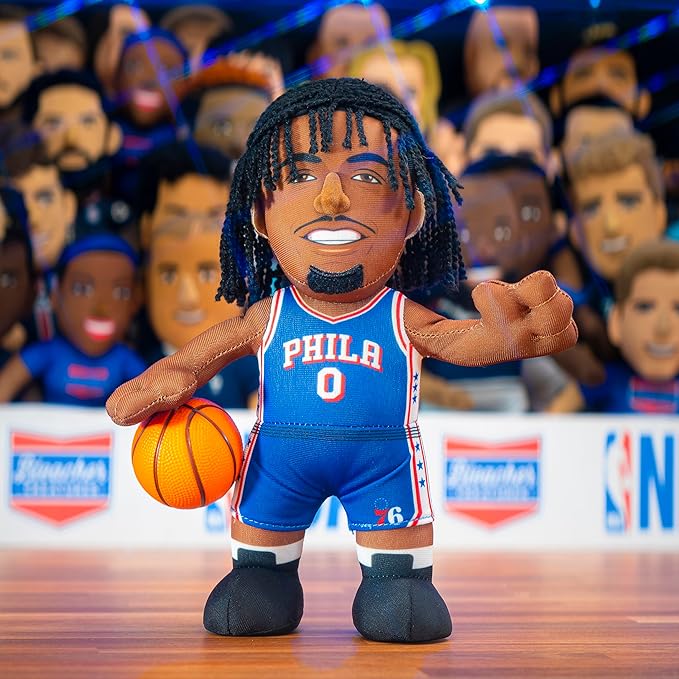 Bleacher Creatures Philadelphia 76ers Tyrese Maxey 10" NBA Plush Figure - A Superstar for Play or Display