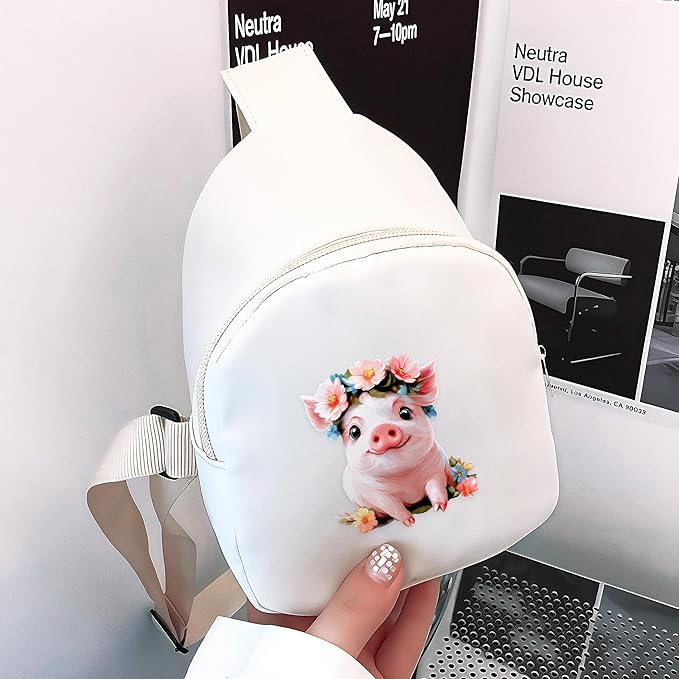 Pig Mini Sling Bag, Crossbody Bag, Toddler Purse For Kids Girl, Birthday Gift For 4 5 6 7 8 9 10 11 12 Year Old Gifts For Daughter, Granddaughter, Sister, Niece!