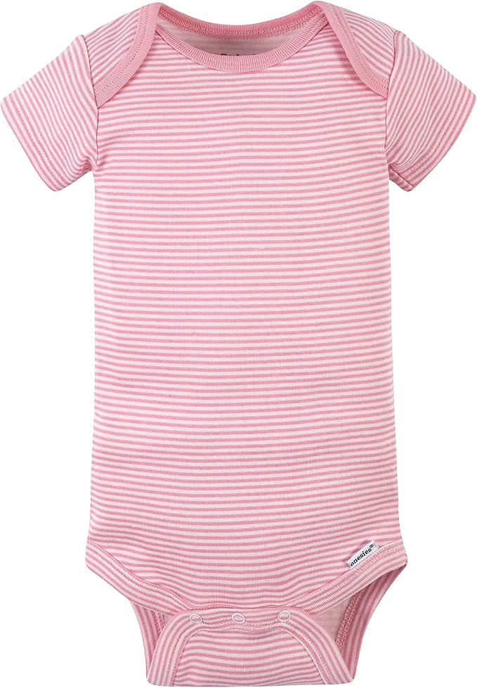 Gerber Baby Girls' 8-pack Short Sleeve Onesies Bodysuits