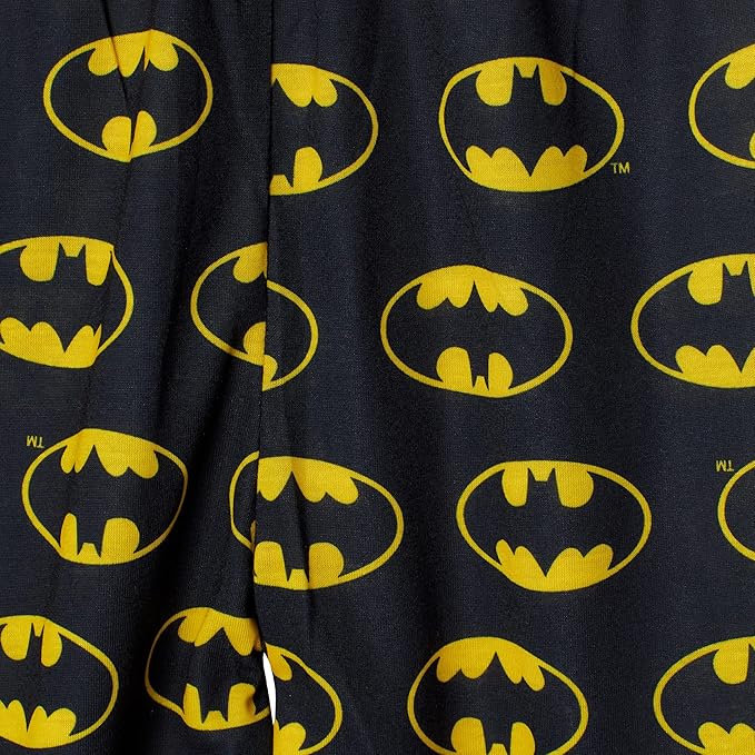 BATMAN Boys Pajamas for Kids | 4 Piece Sleepwear Sets for Boys Pajama Bottoms and Sleep Shirts for Big Boy and Toddlers